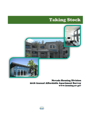 Taking Stock 2018 Accessible With Maps. Rent and Vacancy Survey of Nevada Tax Credit Properties