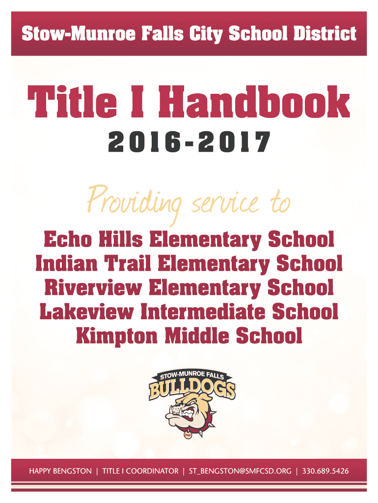 Fillable Online StowMunroe Falls City School District. Title I