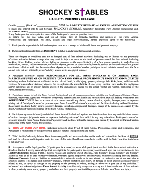 Subcontractor Release and Waiver of Liability Form This ...