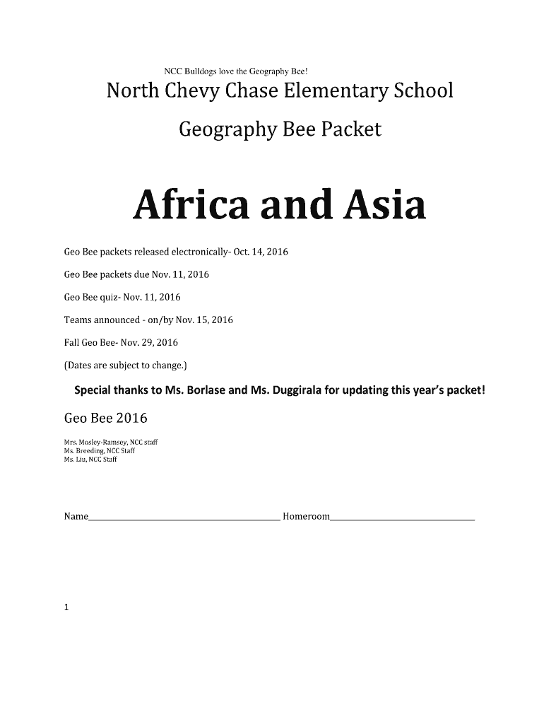 Fillable Online Geography Bee Simplified Every Kid's Guide to the School Fax Email Print