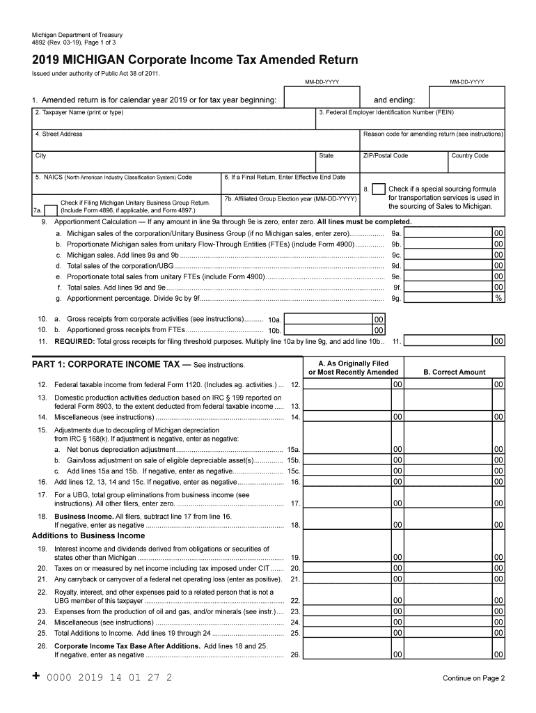 2020 mi tax Preview on Page 1