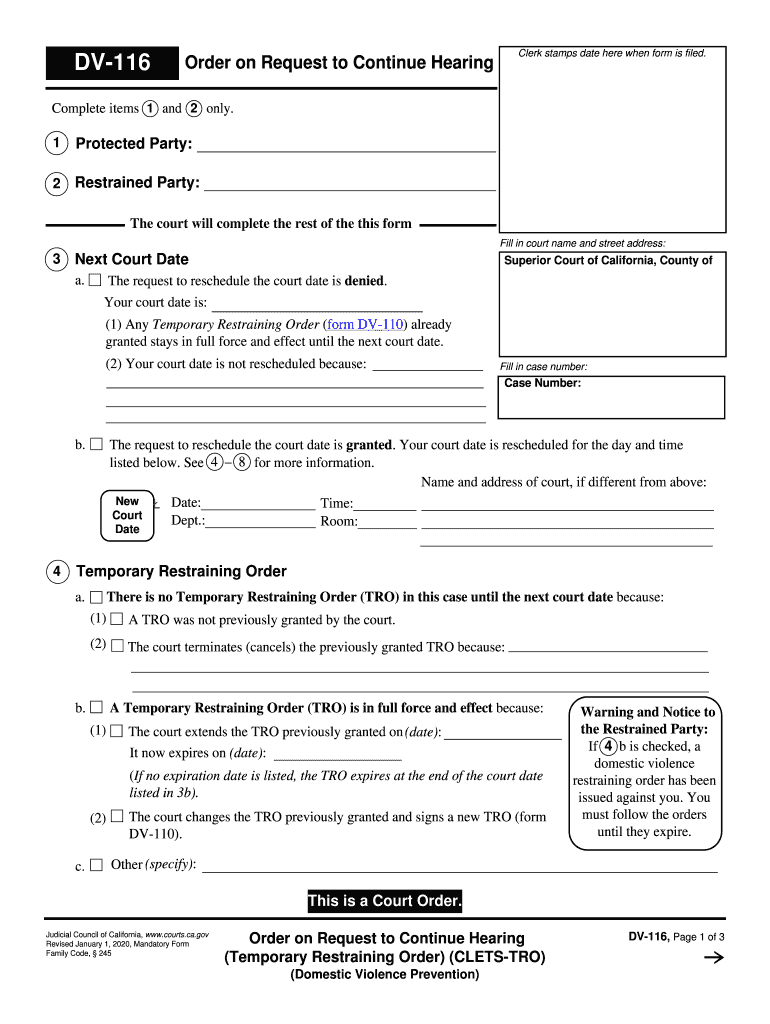 court form Preview on Page 1.