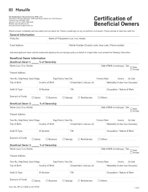 Fillable Online Certification of Beneficial Owners Form 4 3 Fax Email Fillable Online Certification of Beneficial Owners Form 4 3 Fax Email