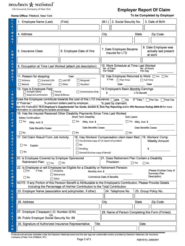 dearborn national form Preview on Page 1