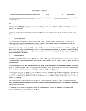 CONSIGNMENT AGREEMENT This Consignment ... - Shopify