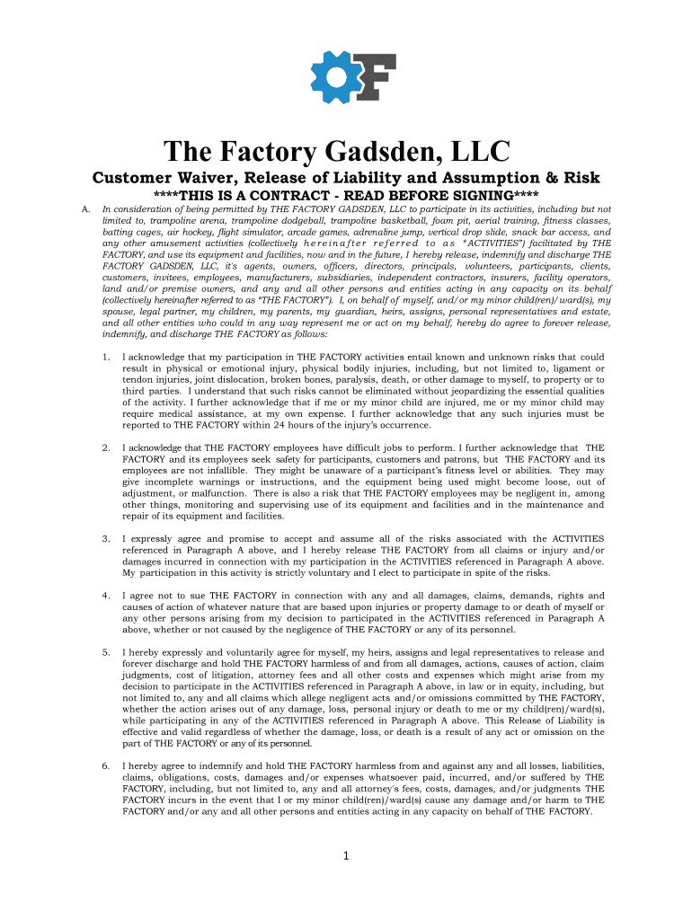 the factory waiver Preview on Page 1