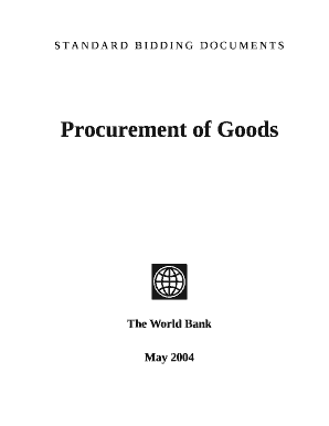STANDARD BIDDING DOCUMENTS - World Bank Internet ...
