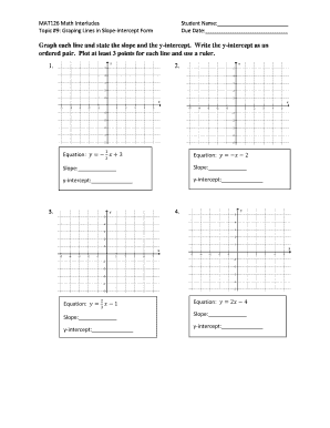 Fillable Online General Form of Equation of a Line - Math is Fun Fax ...