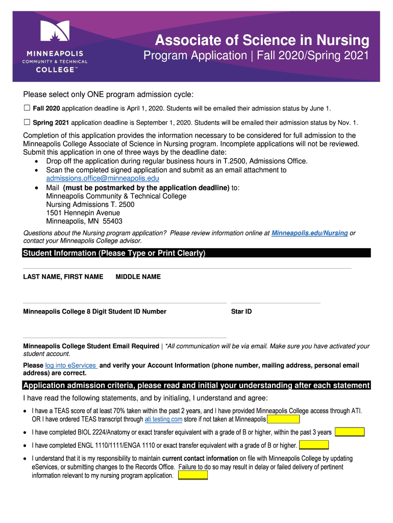 minneapolis college nursing Preview on Page 1