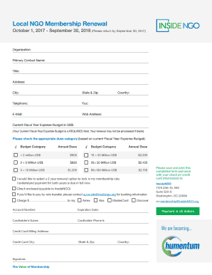 Association membership form sample pdf
