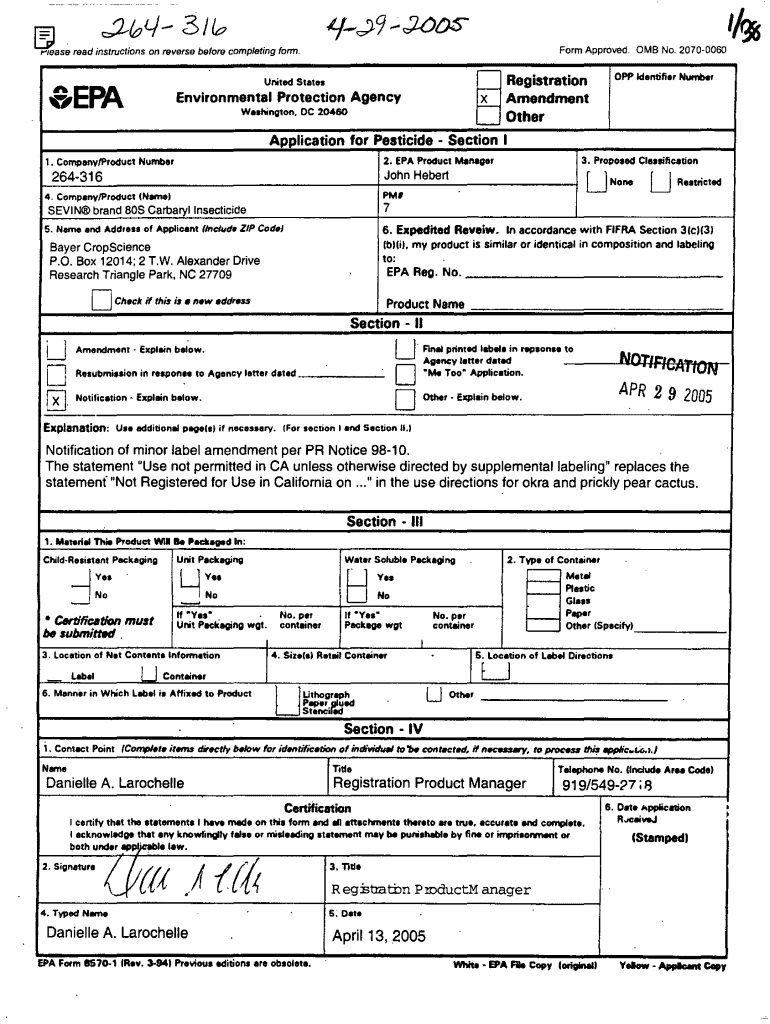 Fillable Online U.S. EPA, Pesticide Product Label, SEVIN 80 SOLUPAK, 04