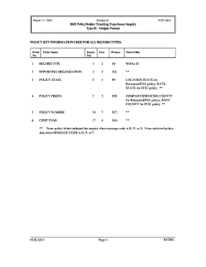 Type 81 - Output Format