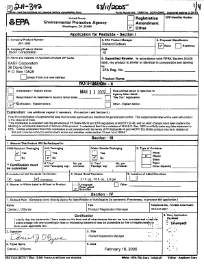 Fillable Online U.S. EPA, Pesticide Product Label, PHANTOM TERMITICIDE ...