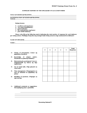 WODP Training Grant Form No. 4 - blr.dole.gov.ph