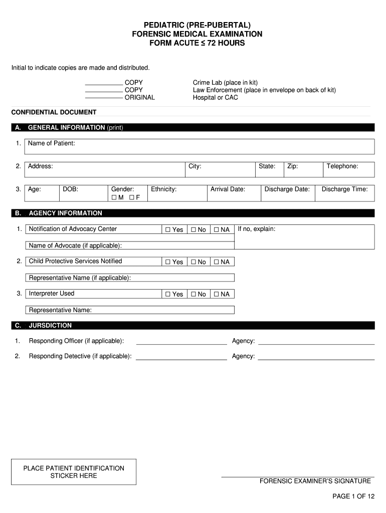 PEDIATRIC (PRE-PUBERTAL) Preview on Page 1