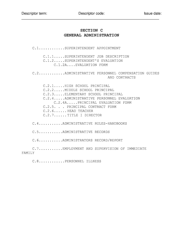 Fillable Online File CBI: Evaluation of the Superintendent - Maine ...