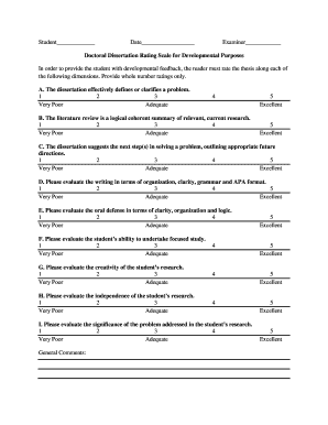 Fillable Online cla auburn Dissertation Assessment form Fax Email Print ...