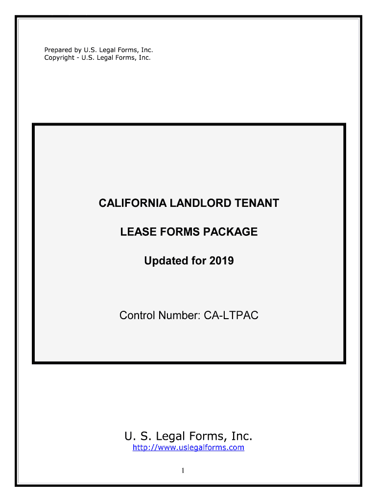 California Residential Landlord Tenant Rental Lease Forms and Agreements  Package Form Online | SellMyForms