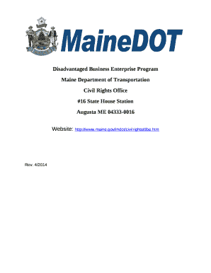 DBE Program Updates - Maine.gov