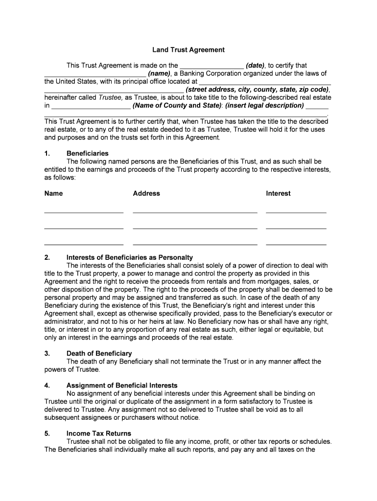 land agreement Preview on Page 1