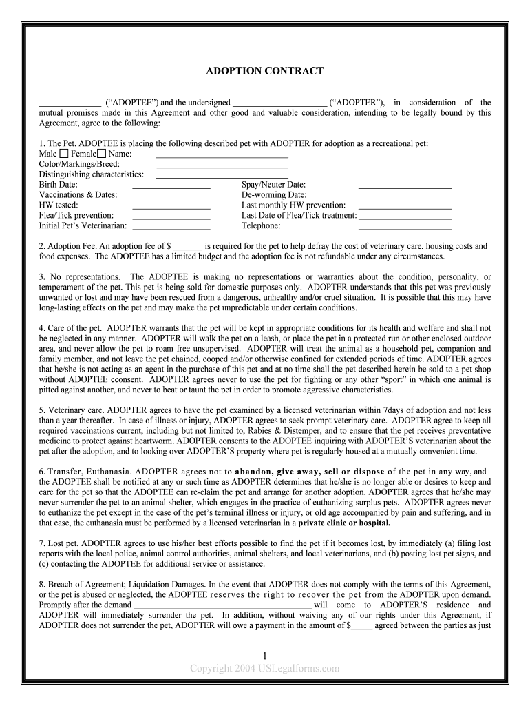 Dog Rehoming Agreement Fill Online, Printable, Fillable, Blank