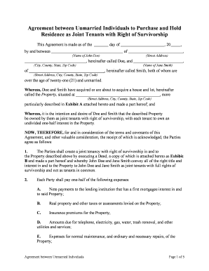 joint tenants survivorship