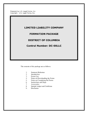 Dc Llc - Fill Online, Printable, Fillable, Blank | pdfFiller