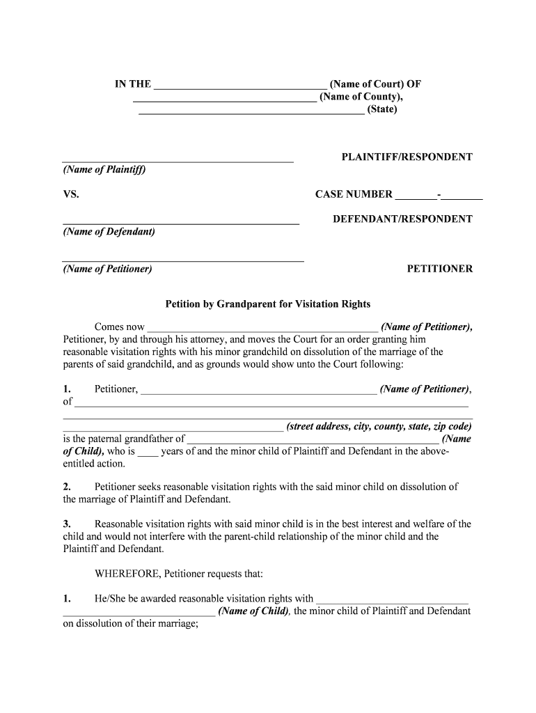 Grandparent Rights Fill And Sign Printable Template Online US Legal