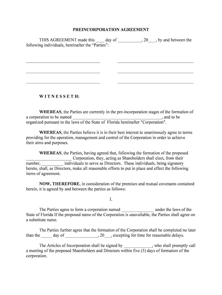 S Corp Shareholder Agreement Template
