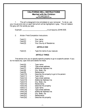 California Will - Fill Online, Printable, Fillable, Blank | pdfFiller