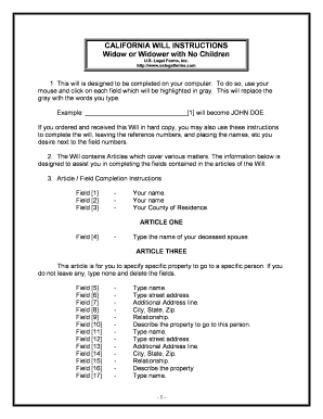California Will Form - Fill Online, Printable, Fillable, Blank | pdfFiller