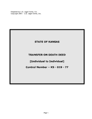kansas transfer on death deed form