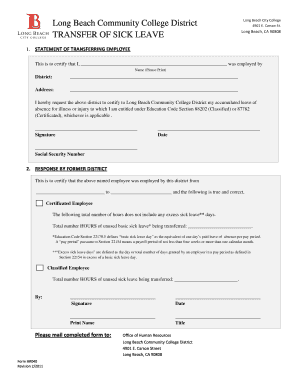 HR040-Transfer of Sick Leave