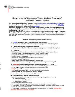 Schengen visa requirements for Expats - KUWAIT NEWS