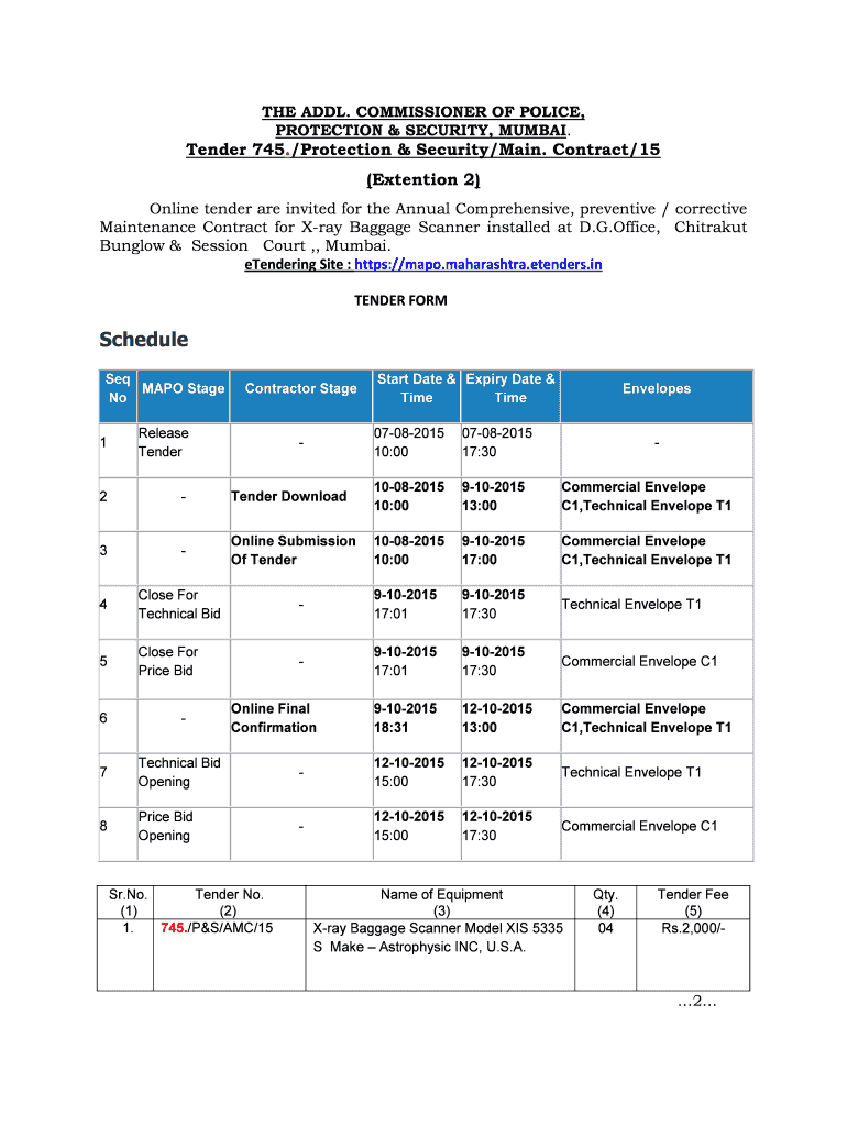 Fillable Online mapo maharashtra etenders Thaw Fund Application - Fill ...