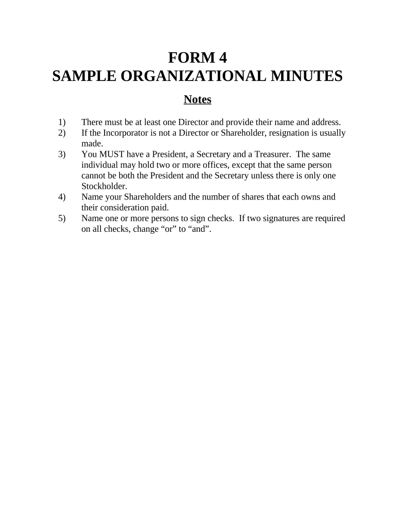 Minutes for Organizational Meeting - Alaska - Alaska Preview on Page 1