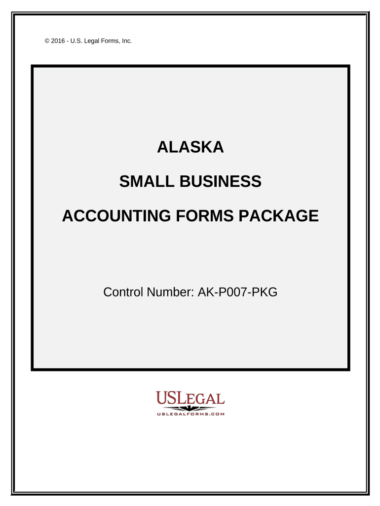 Small Business Accounting Package - Alaska Preview on Page 1.