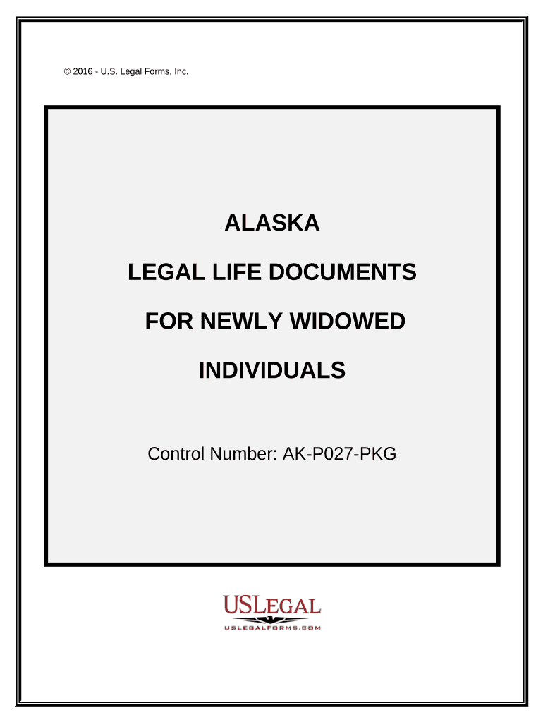 Newly Widowed Individuals Package - Alaska Preview on Page 1
