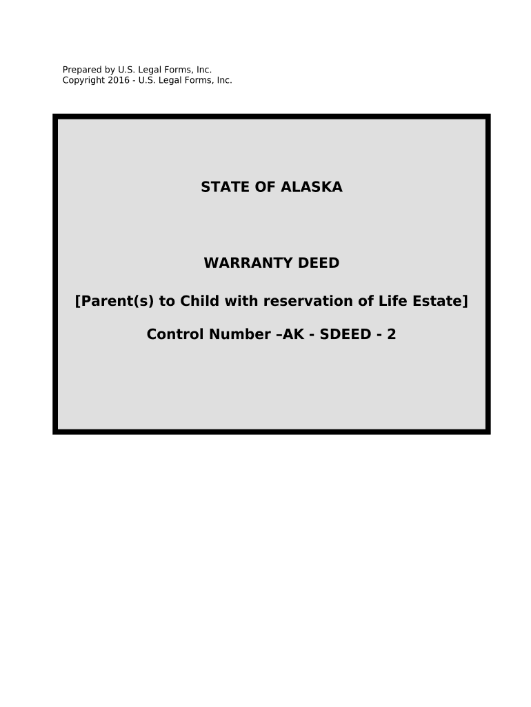 life estate deed alaska Preview on Page 1.