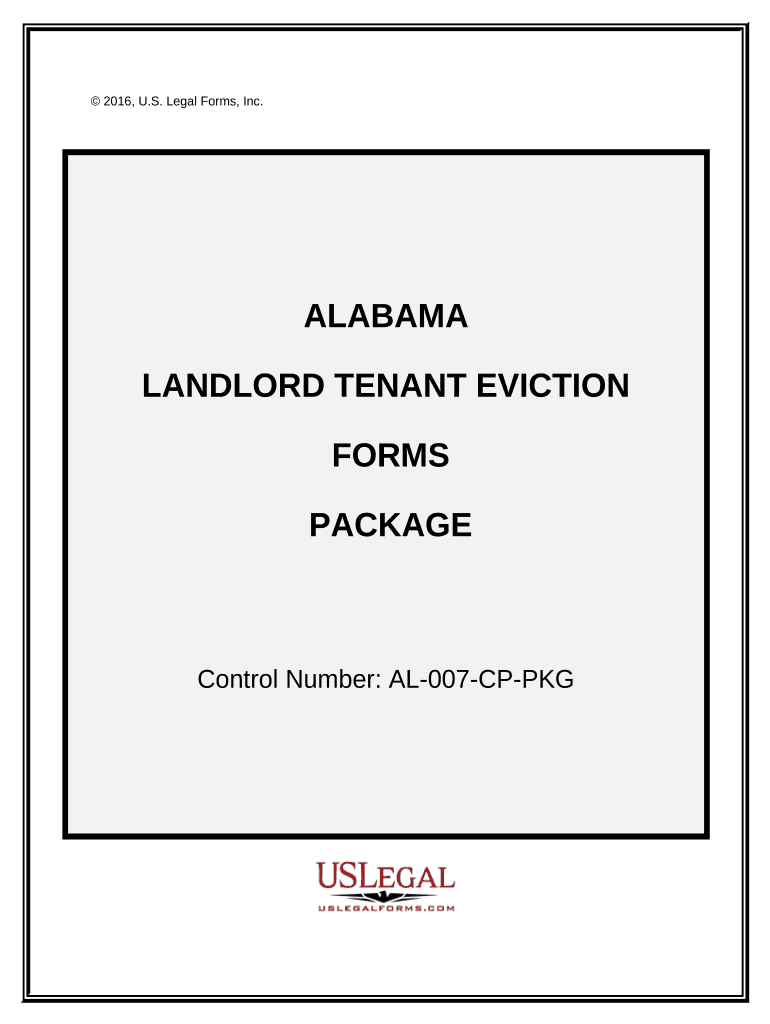 Alabama Landlord Tenant Eviction Forms Package Alabama Fill out