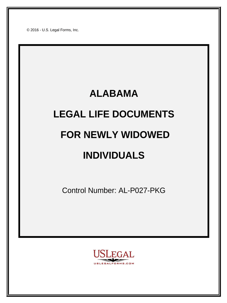 Newly Widowed Individuals Package - Alabama Preview on Page 1