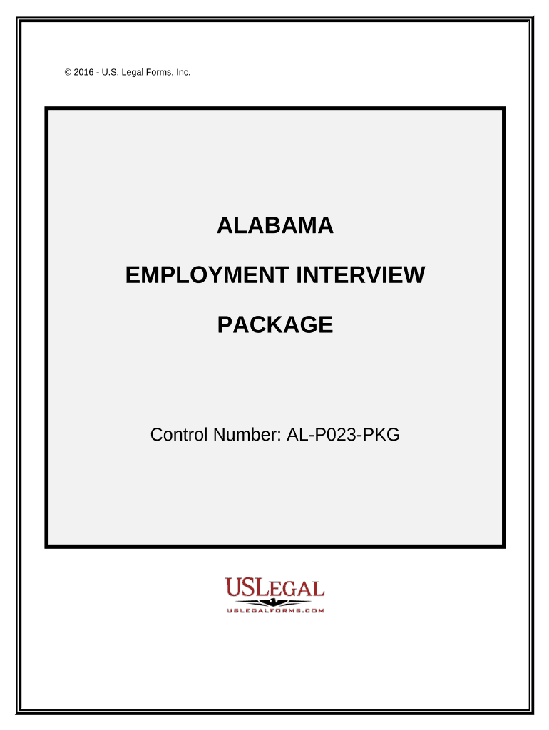 Employment Interview Package - Alabama Preview on Page 1