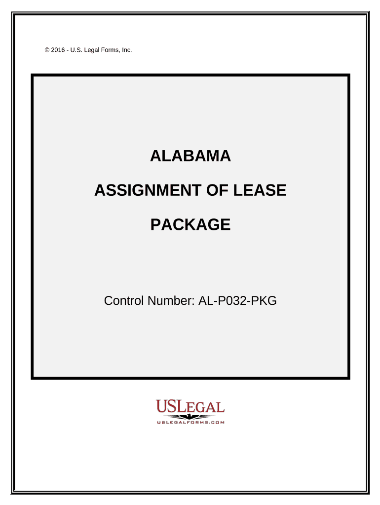 Assignment of Lease Package - Alabama Preview on Page 1.