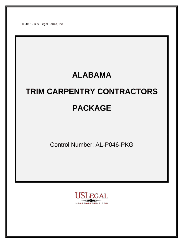 Trim Carpentry Contractor Package - Alabama Preview on Page 1