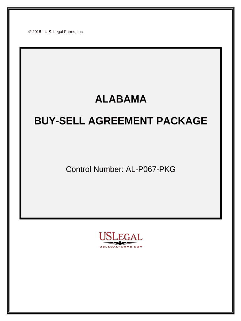 Buy Sell Agreement Package - Alabama Preview on Page 1