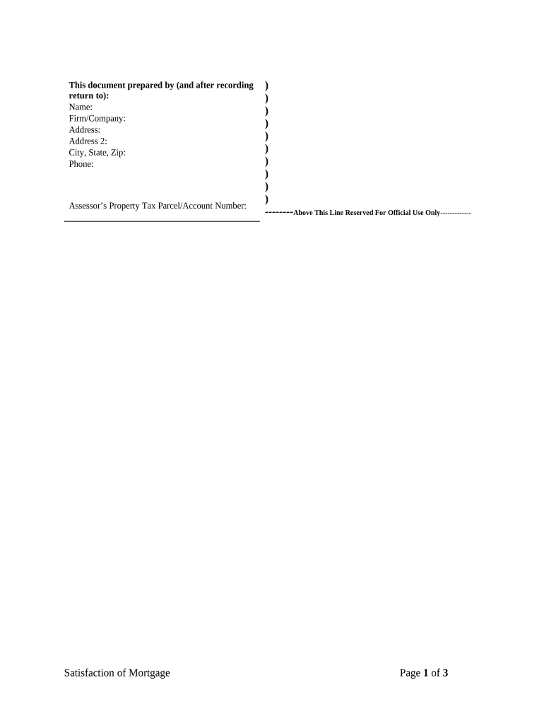 mortgage release form Preview on Page 1