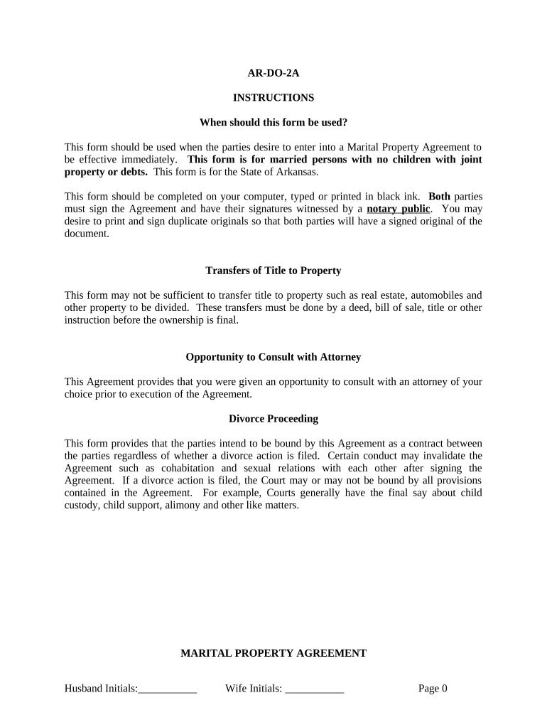 legal separation in arkansas Preview on Page 1.