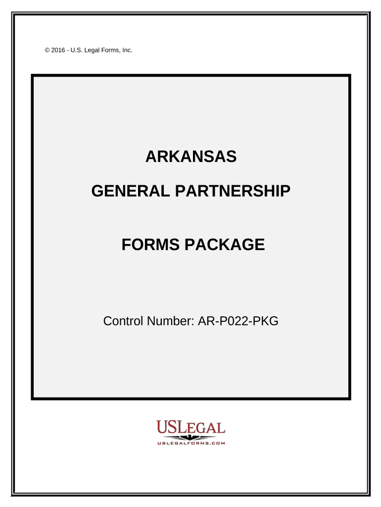 General Partnership Package - Arkansas Preview on Page 1.