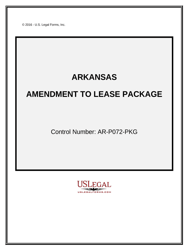 Amendment of Lease Package - Arkansas Preview on Page 1