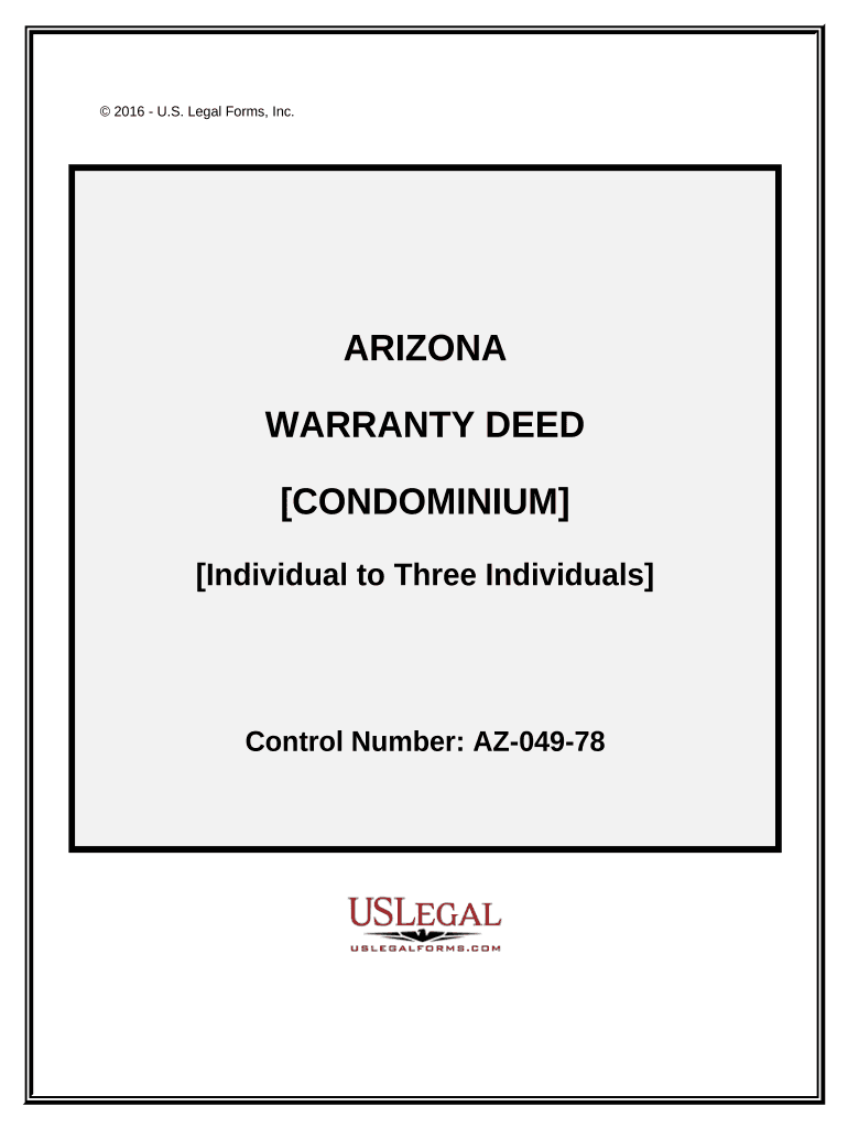arizona warranty deed Preview on Page 1